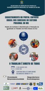 Ação em Campo Grande oferece cadastro para emprego a egressos e familiares de internos nesta quinta-feira