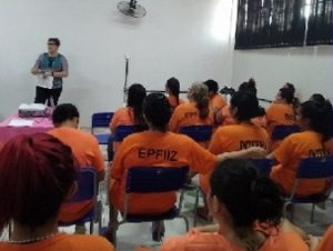 epfiiz Agosto Lilás: Campanha de combate à violência contra a mulher é realizada em presídios do Estado